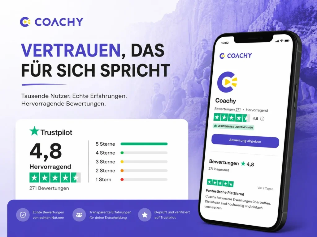Coachy Trustpilot Bewertungen – 4,8 von 5 Sternen