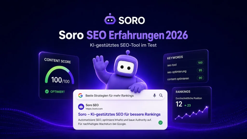 Soro SEO Erfahrungen 2026: Der ehrliche Test des SEO-Autopiloten